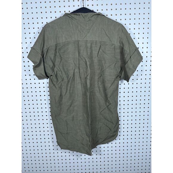 Frame army green military short sleeve shirt size M - Picture 2 of 6